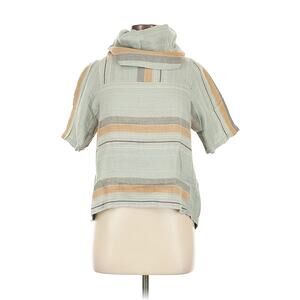 Ace & Jig Tuesday Linen Blend Cowl Turtleneck Top Size Medium New with tags